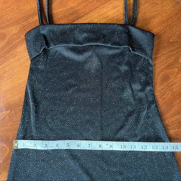 Black Sparkly Bodycon Mini Dress - Picture 8 of 10